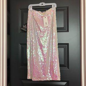 Rare London NWT Sequin Midi Pencil Skirt